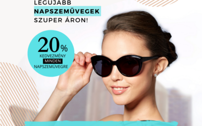 Minden napszemüveg 20% kedvezménnyel