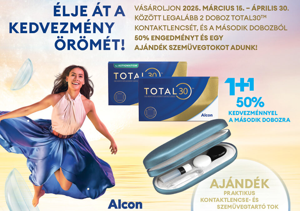 Total30 kontaktlencse ajándékkal